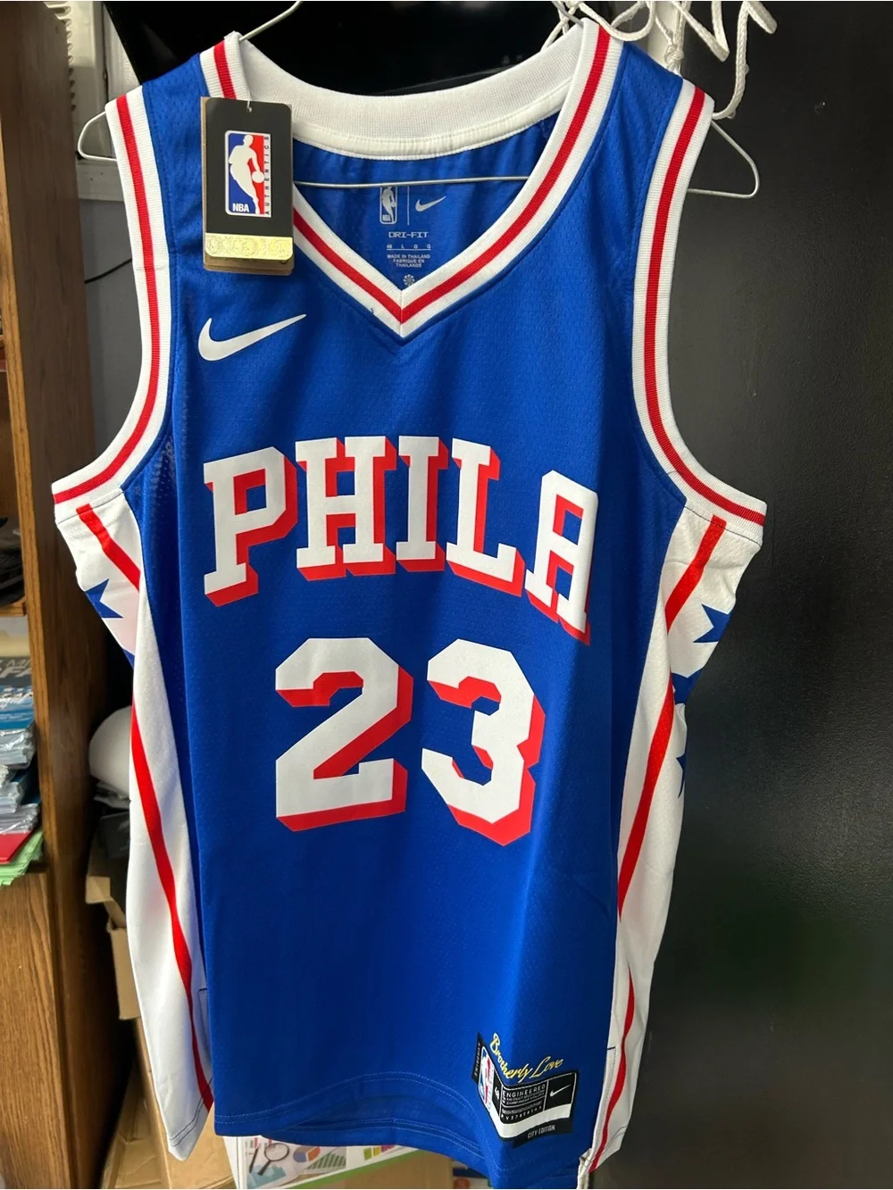 Nike Philadelphia 76ers LeBron James jersey